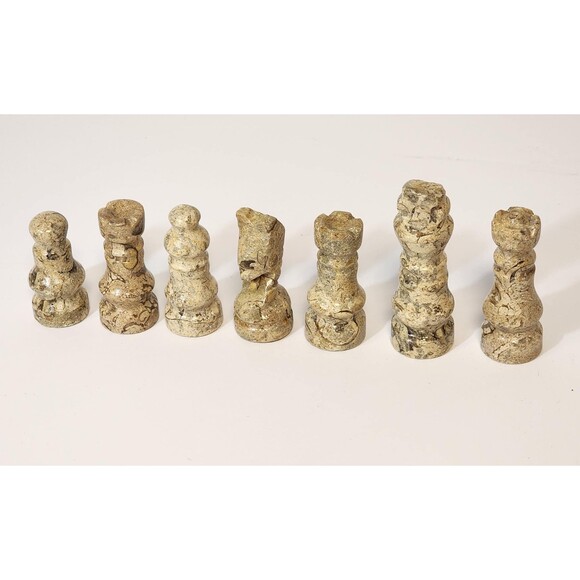 Marble Chess Pieces with Storage Coral and Red Handmade Premium Quality Gift New - Picture 7 of 7